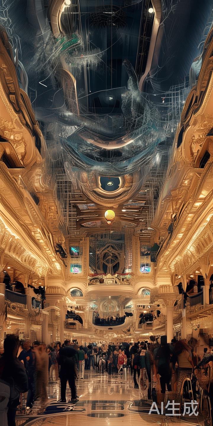 在澳门的繁华景象中，威尼斯人赌场以其豪华的装饰和丰