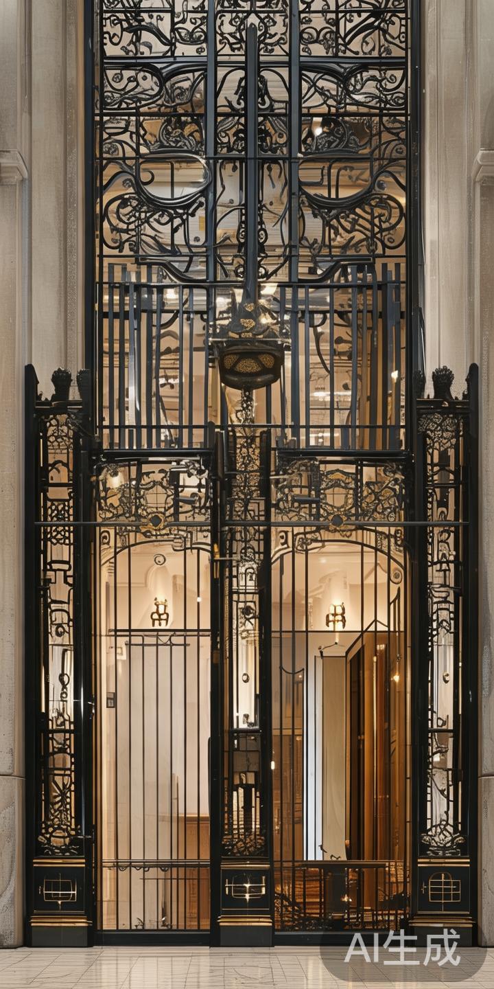 作为入口和主要交通枢纽，公共区域门主要包括入口大门